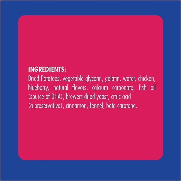 Show full view: N-Bone Puppy Teething Ring Blueberry & BBQ Flavor Grain-Free Dog Treats, 6 count slide 3 of 6