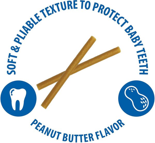 Show full view: N-Bone Puppy Teething Sticks Peanut Butter Flavor Dog Treats, 3.74-oz bag slide 3 of 8
