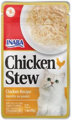 Inaba Chicken Stew Chicken Recipe Grain-Free Cat Food Topper, 40-g pouch
