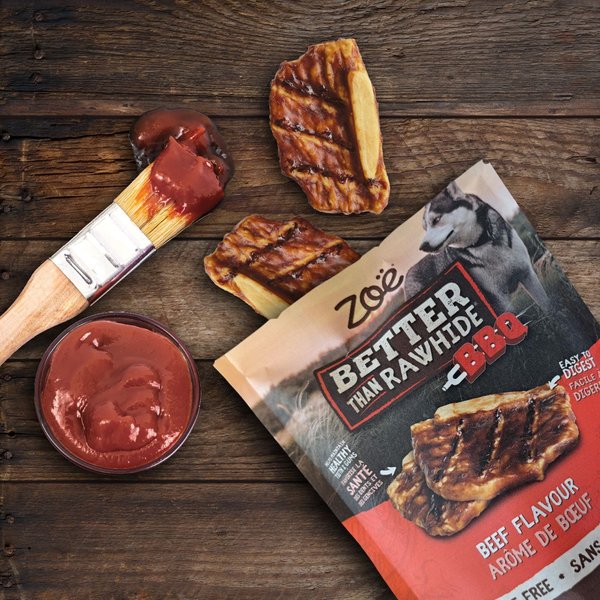 Show full view: Zoe Better Than Rawhide BBQ Steak Beef Flavour Hard Chew Dog Treats, 4 count slide 3 of 6
