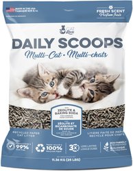 Cat Love Daily Scoops Multi-Cat Scented Paper Cat Litter, 11.36-kg bag