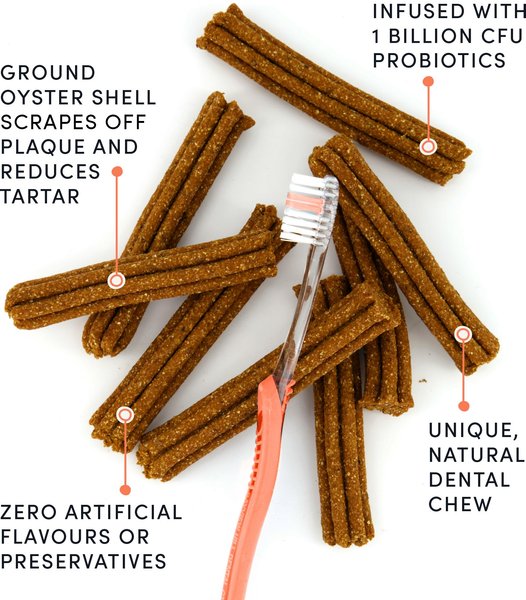 Show full view: Crumps' Naturals Plaque Busters Advanced Whole Mouth Care Dental Dog Treats, 270-g bag slide 4 of 6