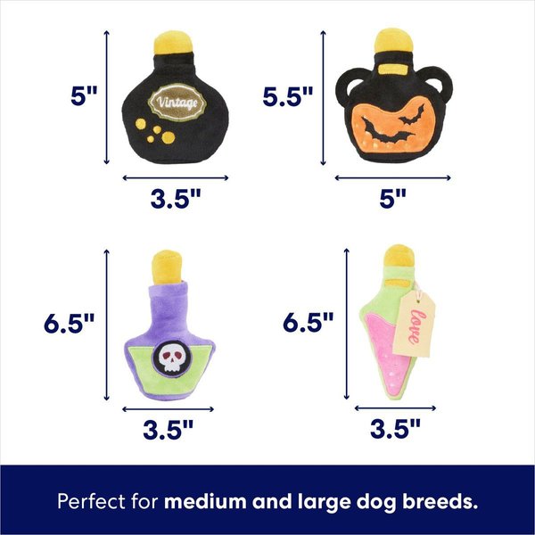 Show full view: Frisco Halloween Cauldron Hide & Seek Puzzle Plush Squeaky Dog Toy, Medium/Large slide 3 of 6