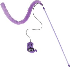 Frisco Halloween Ghost & Fabric Teaser Wand Cat Toy with Catnip