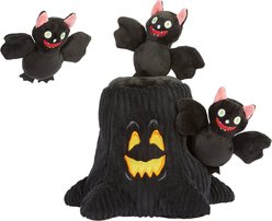 Frisco Halloween Haunted Tree Hide & Seek Puzzle Plush Squeaky Dog Toy, Medium/Large