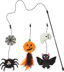 Frisco Halloween Interchangeable Teaser Wand Cat Toy with Catnip, 3 count