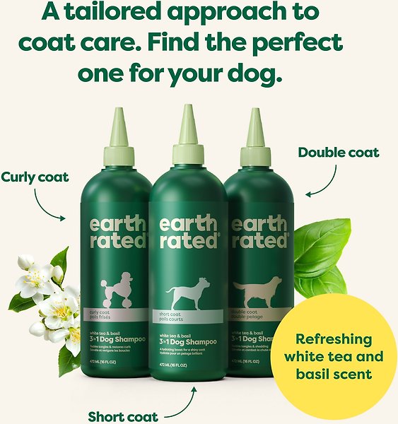 Show full view: Earth Rated 3-in-1 Double Coat Dog Shampoo, 16-oz bottle slide 6 of 8