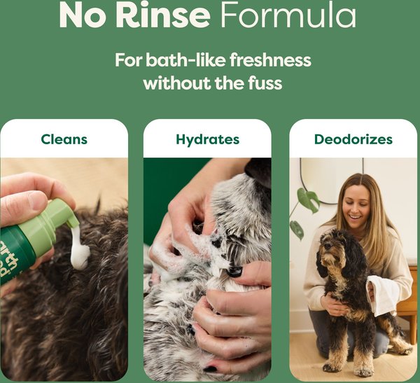 Show full view: Earth Rated No-Rinse Foaming Dog Shampoo, 7-oz bottle slide 3 of 8
