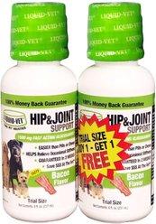 Liquid-Vet K9 Hip & Joint Support Bacon Flavour Supplement for Dogs, 8-oz bottle, 2 count