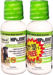 Liquid-Vet K9 Hip & Joint Support Unflavoured Supplement for Dogs, 8-oz bottle, 2 count