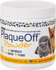 ProDen PlaqueOff Powder Supplement for Dogs & Cats, 180-g jar
