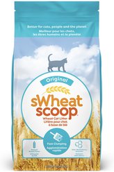 sWheat Scoop Fast-Clumping Unscented Natural Clumping Wheat Cat Litter, 12.7-kg bag