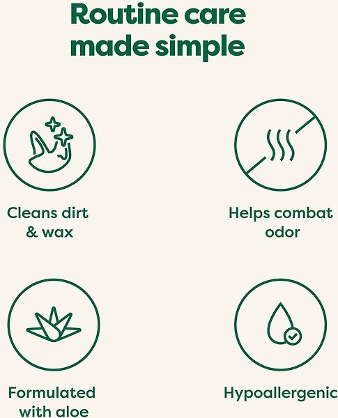 Show full view: Earth Rated Hypoallergenic & Plant Based Soothing Aloe & Chamomile Dog Ear Cleansing Wipes, 60 count slide 5 of 9