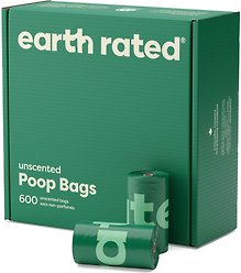 Earth Rated Extra-Thick Poop Bags Value Pack, 600 count, Unscented
