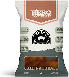 Hero Dog Treats Pig Ears Dog Treat, 2 count