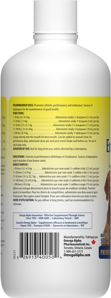 Show full view: Omega Alpha EnduraStress Endurance & Coping Formula Dog & Cat Supplement, 500-mL bottle slide 3 of 5