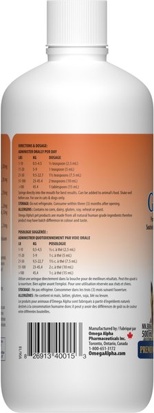 Show full view: Omega Alpha GlucosaPet Joint & Cartilage Dog & Cat Supplement, 500-mL bottle slide 3 of 5