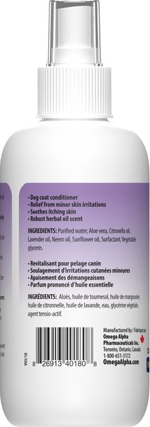 Show full view: Omega Alpha HerbaCoat Dog Coat Conditioner, 120-mL bottle slide 3 of 6