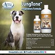Show in main carousel: Omega Alpha LungTone Respiratory Formula Dog & Cat Supplement, 500-mL bottle slide 4 of 5