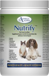 Omega Alpha Nutrify Food Fortifier Dog & Cat Supplement, 300-g bottle