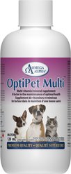 Omega Alpha OptiPet Multi Multivitamin Mineral Dog & Cat Supplement, 120-mL bottle
