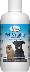 Omega Alpha Pet Vitality Senior Formula Dog & Cat Supplement, 120-mL bottle