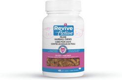 Revive Active Feline Hairball Soft Chew Cat Supplement, 48 count