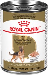 Royal Canin Breed Health Nutrition German Shepherd Adult Loaf in Sauce Wet Canned Dog Food, 13.5-oz can, case of 12