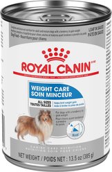 Royal Canin Canine Care Nutrition Weight Care Loaf in Sauce Wet Canned Dog Food, 13.5-oz can, case of 12