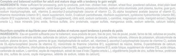Show full view: Royal Canin Canine Care Nutrition Weight Care Loaf in Sauce Wet Canned Dog Food, 5.2-oz can, case of 24 slide 6 of 8