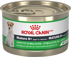Royal Canin Canine Health Nutrition Mature 8+ Loaf In Sauce Wet Canned Dog Food, 5.2-oz can, case of 24