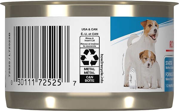 Show full view: Royal Canin Canine Health Nutrition Starter Mousse Wet Canned Dog Food, 5.1-oz can, case of 24 slide 3 of 7