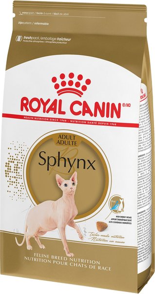 Show full view: Royal Canin Feline Breed Nutrition Sphynx Dry Cat Food, 3.18-kg bag slide 5 of 10