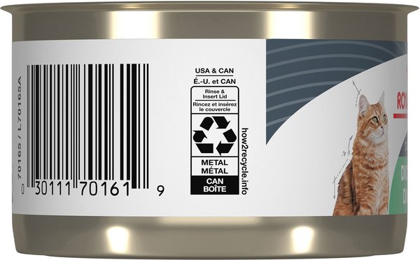 Show full view: Royal Canin Feline Care Nutrition Digestive Care Thin Slices in Gravy Wet Canned Cat Food, 145-g can, case of 24 slide 3 of 7