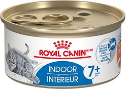 Royal Canin Feline Health Nutrition Indoor 7+ Morsels in Gravy Wet Canned Cat Food, 3-oz can, case of 24