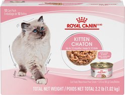 Royal Canin Feline Health Nutrition Kitten Thin Slices In Gravy Wet Canned Cat Food, 85-g can, case of 12