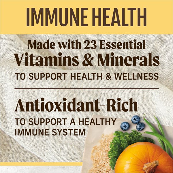 Show full view: Merrick Healthy Grains Immune Health Chicken With Freeze-Dried Clusters & Superfoods Dry Dog Food, 9.07-kg bag slide 6 of 9