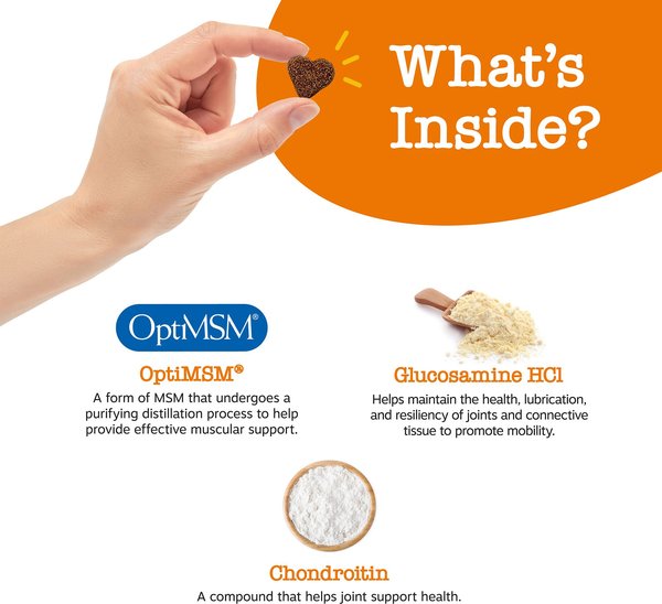 Show full view: Zesty Paws Hip & Joint Mobility Bites Duck Flavored Soft Chews Glucosamine Supplement for Dogs, 90 count slide 3 of 9