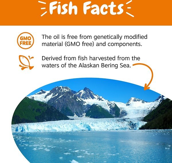 Show full view: Zesty Paws Wild Alaskan Omega + Salmon Oil Liquid Fish Oil Skin & Coat Supplement for Dogs & Cats, 32-oz bottle slide 4 of 10