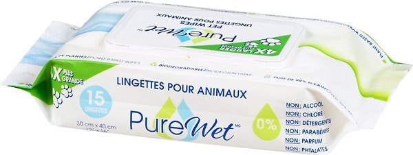 Show full view: PureWet Plant-Based Biodegradable Extra Large Dog & Cat Wipes, 15 count slide 7 of 7