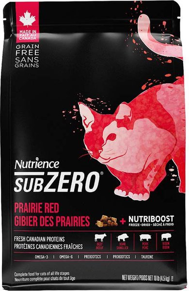 thumbnail image 2 of Nutrience SubZero High Protein Cat Food - Canadian Prairie Red Recipe, 4.5 Kg (10 Lb) 2 of 9