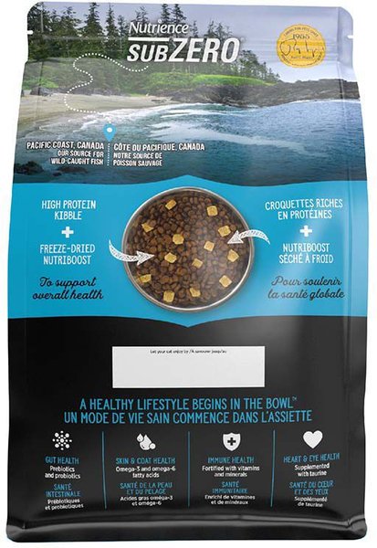 Show full view: Nutrience Subzero Canadian Pacific Grain-Free Cat Food, 4.5-kg bag slide 3 of 9