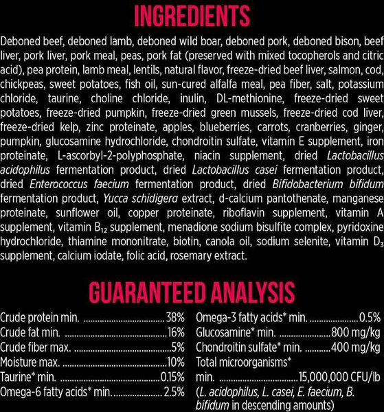 Show full view: Nutrience SubZero Prairie Red Grain-Free Dry Dog Food, 4.5-kg bag slide 9 of 9