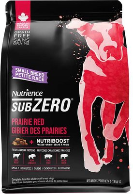 NUTRIENCE SubZero Prairie Red Small Breed Grain Free Dry Dog Food 4.5 kg bag Chewy Canada