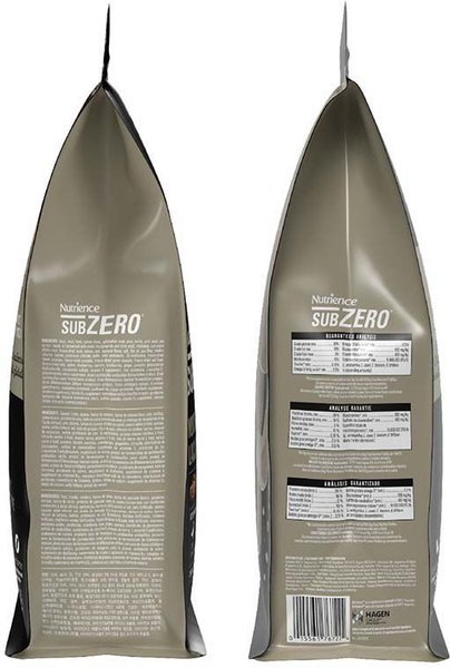 Show full view: Nutrience SubZero Northern Lakes Grain-Free Duck & Rainbow Trout Dry Dog Food, 1.8-kg bag slide 4 of 9