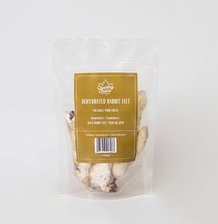 Country Choice Dehydrated Rabbit Feet Dog Treats, 5 count