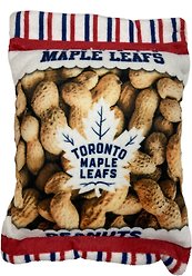 Pets First Toronto Maple Leafs Peanut Bag Dog Toy