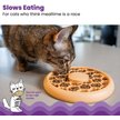 Show in main carousel: Catstages Non-Skid Slow Feeder Cat Bowl, Orange, 0.5-cup slide 2 of 6