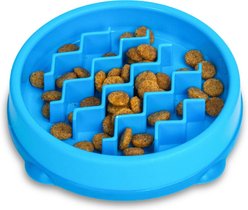 Catstages Kitty Slow Feeder, Blue, 0.75 cup