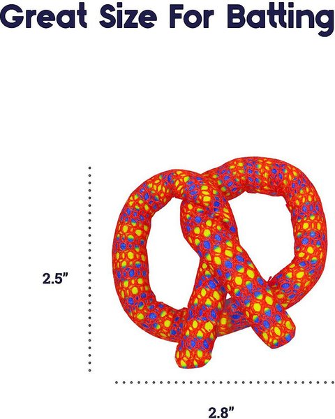 Show full view: Catstages Plaque Away Pretzel Cat Toy with Catnip, Color Varies slide 5 of 6